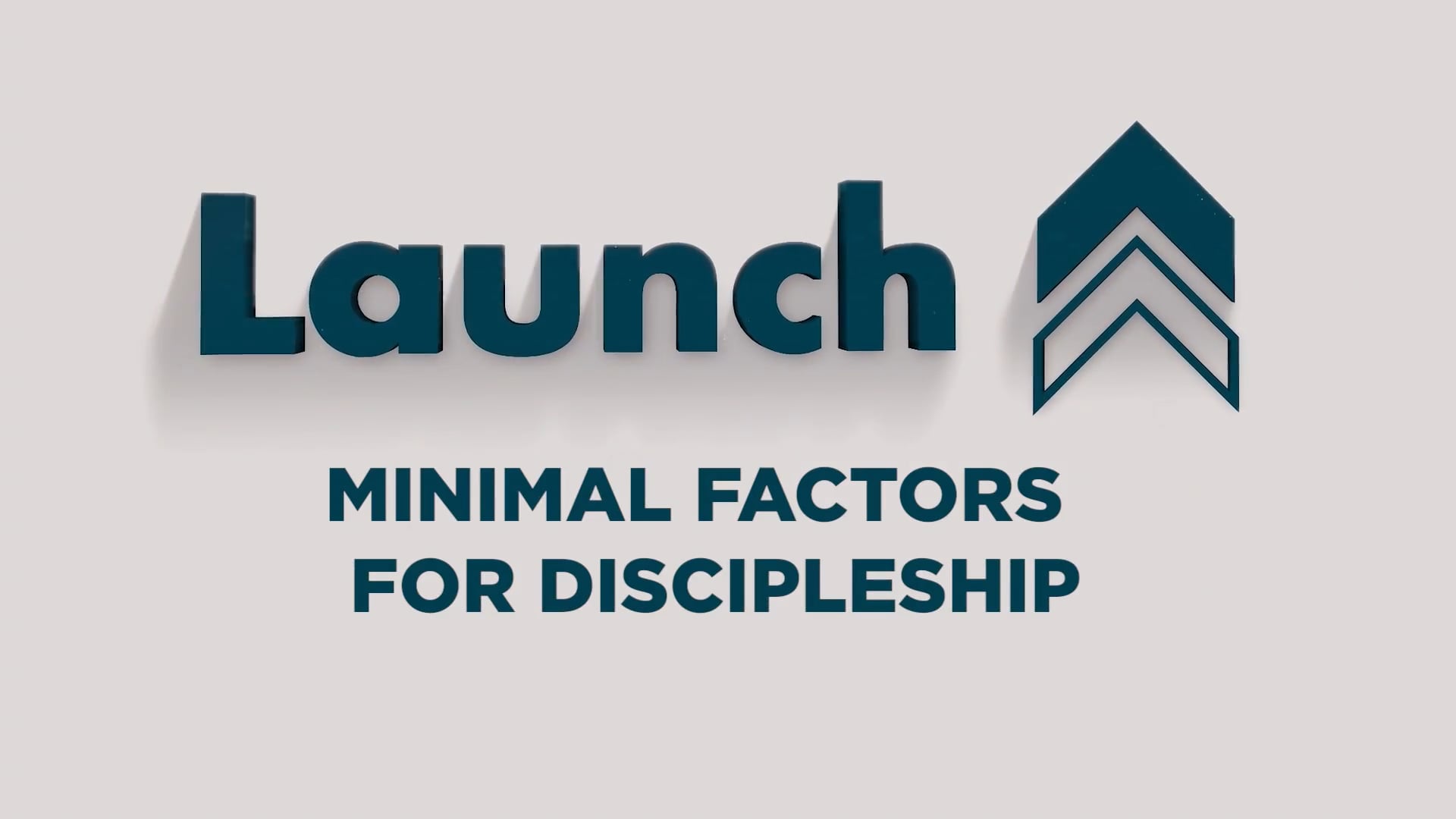 Minimal Factors for Discipleship - Teaching