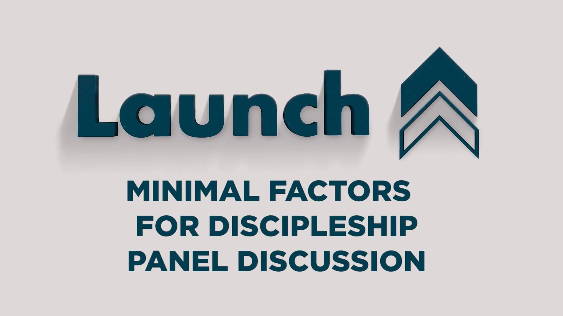 Minimal Factors for Discipleship - Panel Discussion